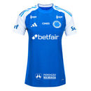 Camisa Cruzeiro Feminina Home 25/26 - Azul C/ Patrocínio