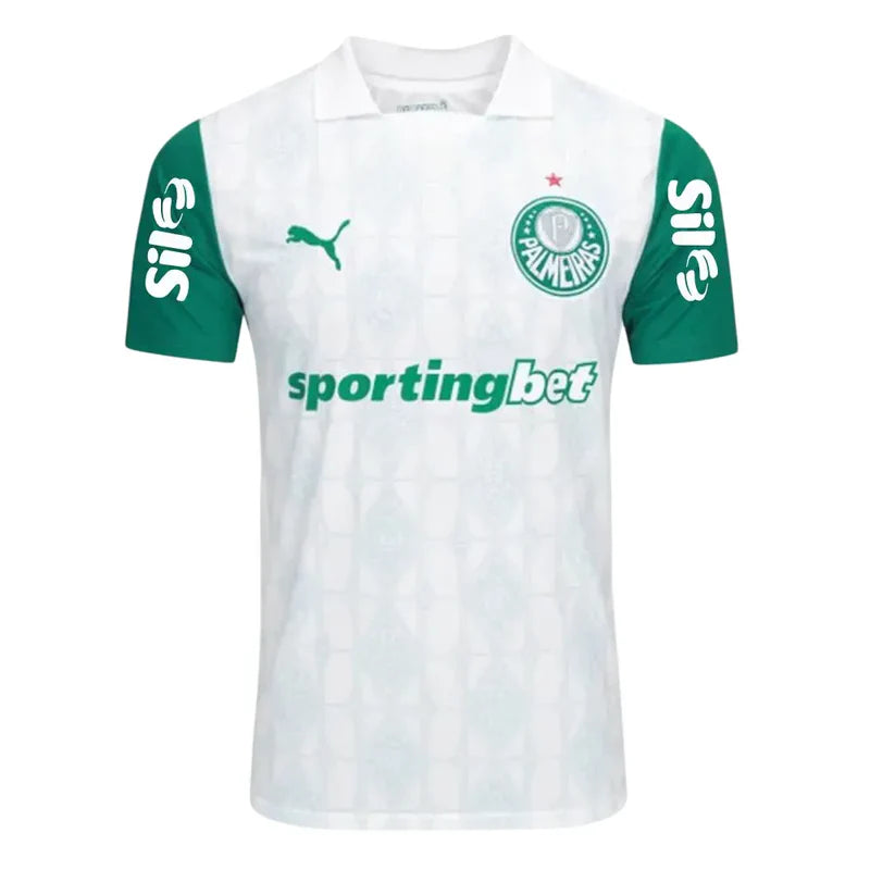Camisa Palmeiras Away 25/26 - Branca C/ Patrocínios
