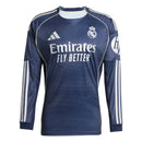 Camisa Real Madrid Away 25/26 Manga Longa - Azul Marinho