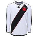 Camisa Vasco Away 24/25 Manga Longa - Branca e Preta