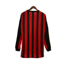 Camisa Milan Home 13/14 Retrô Manga Longa - Vermelha e Preta