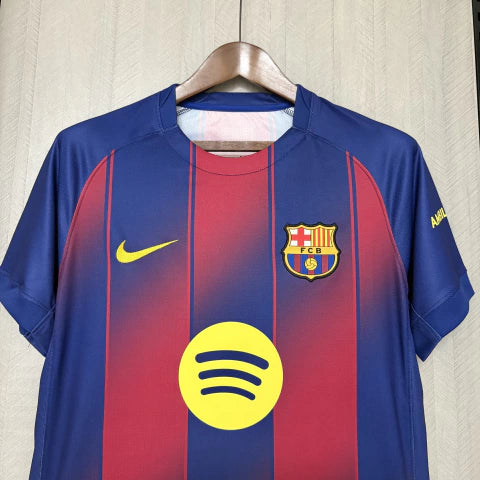 Camisa Barcelona Home 25/26 – Edição Azul & Vermelha Premium