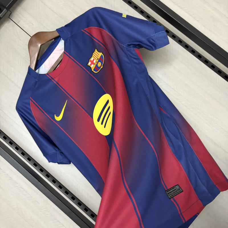 Camisa Barcelona Home 25/26 – Edição Azul & Vermelha Premium