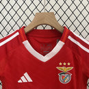Conjunto Infantil Benfica I 24/25 - Vermelho e Branco