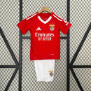 Conjunto Infantil Benfica I 24/25 - Vermelho e Branco