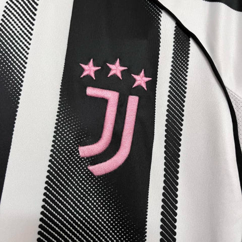 Camisa Juventus 25/26 – Home Branca e Preta (Linha Premium)