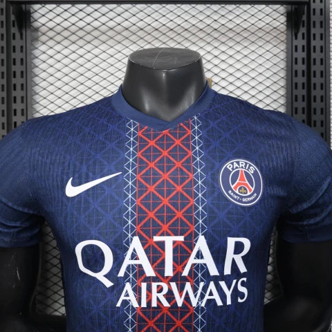 Camisa PSG Home 25/26 – Edição Azul & Vermelha Premium
