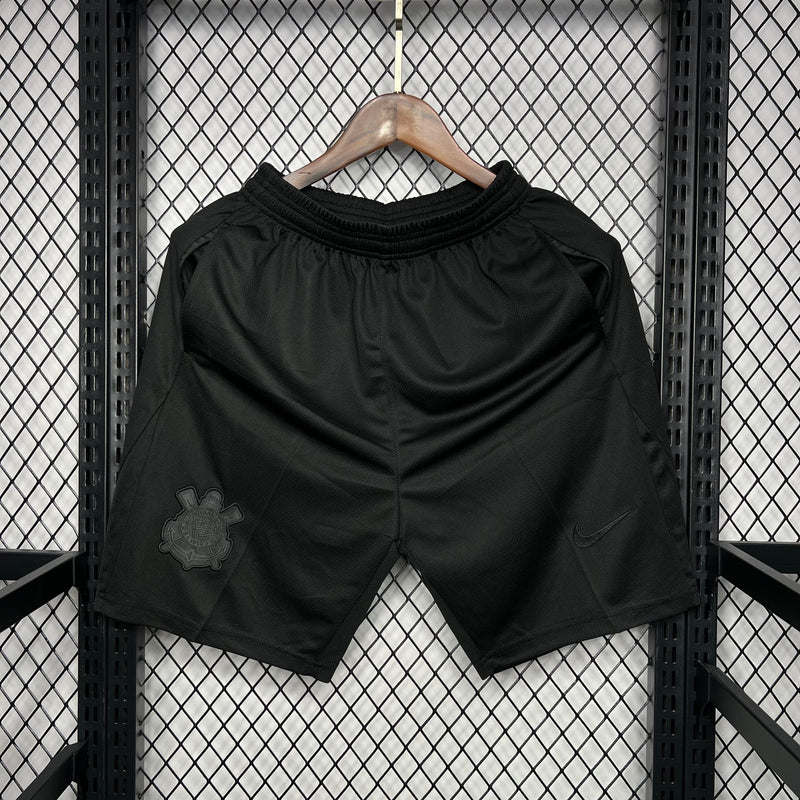 Shorts de Jogo All Black Corinthians 2024/25
